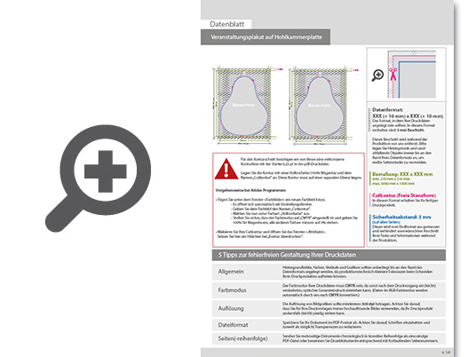 Product Bild veranstaltungsplakat_auf_hohlkammerplatte_in_birne-form_konturgefr__st___beidseitig_4_4-farbig_bedruckt